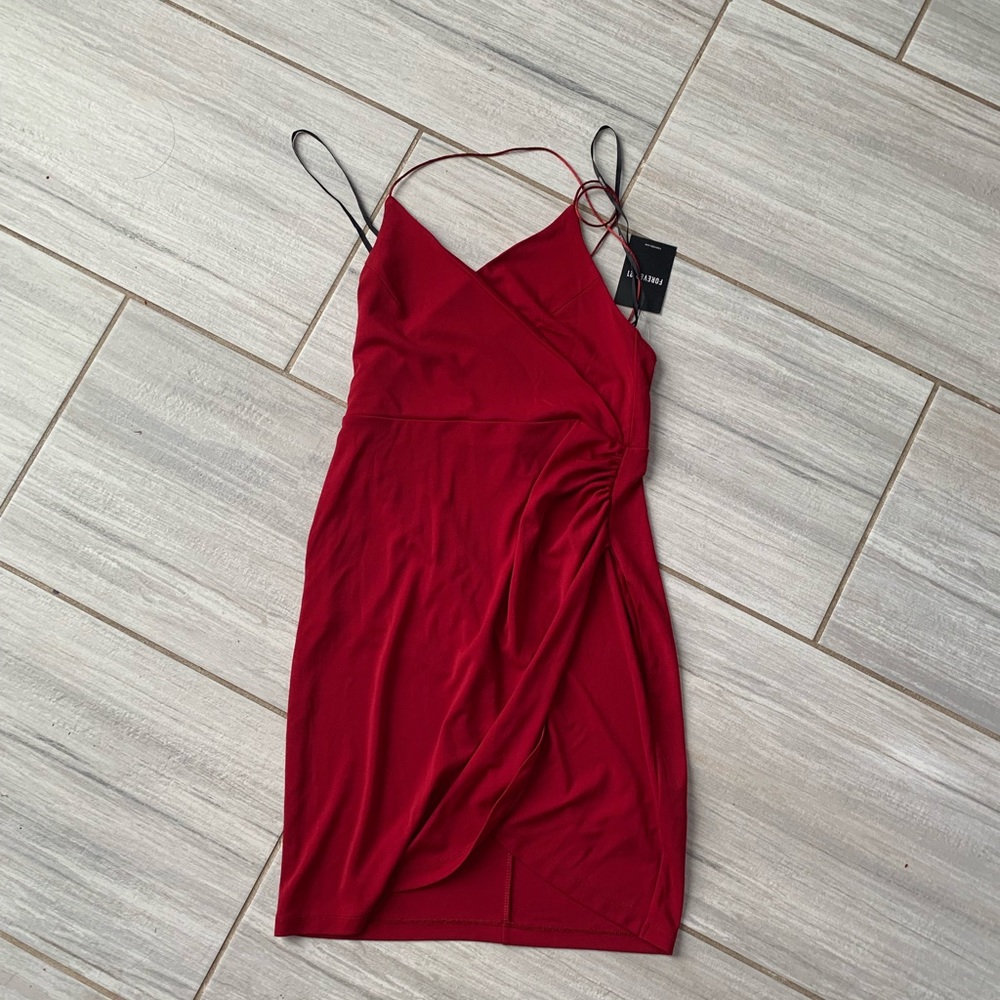 cami red tulip dress